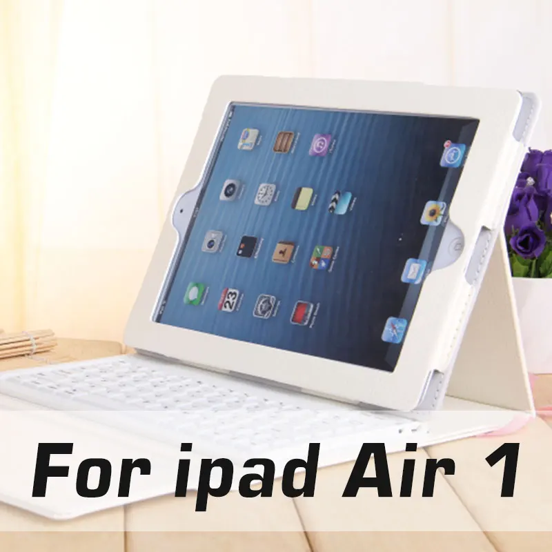 ГОРЯЧАЯ Беспроводная Bluetooth клавиатура чехол для Ipad pro 9,7 старший PU Folio Stand Capa для iPad air 1 2 защитный чехол - Цвет: for ipad air 1