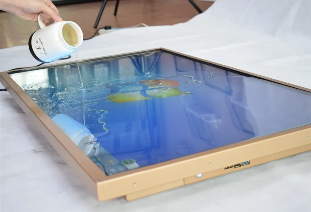ZZDtouch 32 дюймов IR сенсорная рамка дисплей I3 2G 32G все в одном ПК МОНИТОР инфракрасный