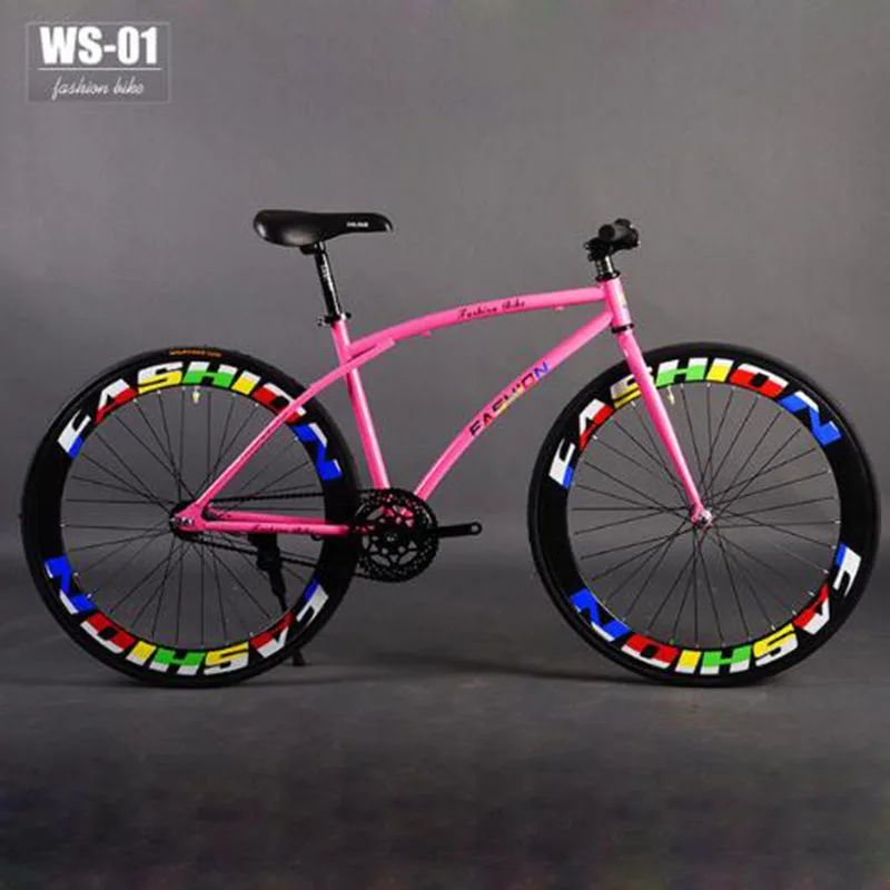 

2018 High Quality 26 Inch Wheels Frame Fixed Gear Curved beam Bike Downstroke Bicicleta Road Bike Aluminum Alloy Frame Bicycle