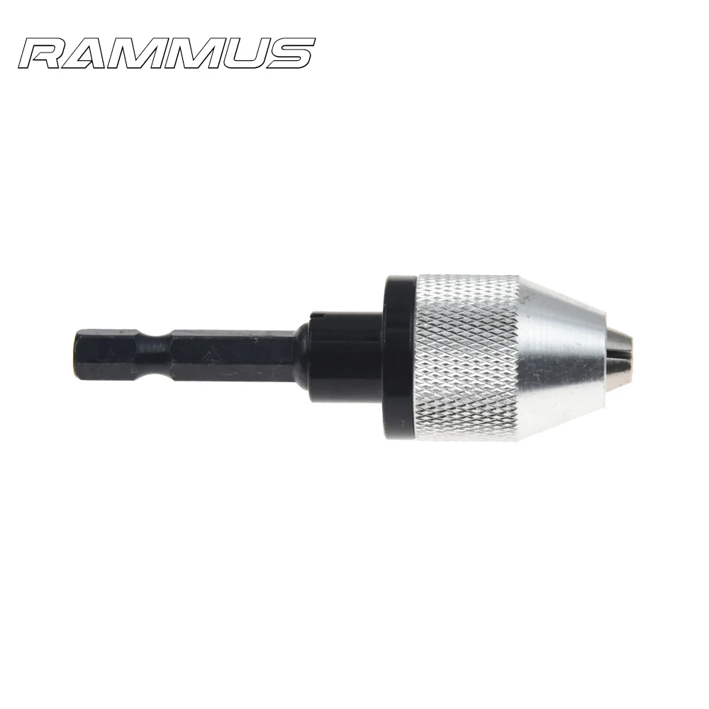 Mini Drill Chuck Conversion Chuck 0.3 6.5mm Clamp 1/4 Hex Shank Jaw