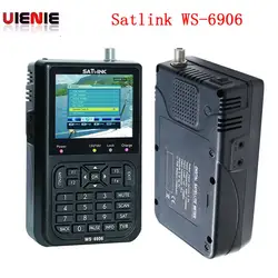 [Подлинный] Satlink WS-6906 3,5 "DVB-S цифровой ресивер fta спутниковый измеритель satellite finder Спутниковое satFind ЖК-дисплей ws 6906 Satlink ws6906