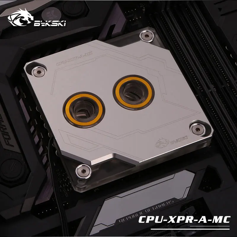 Bykski cpu-XPR-A-MC-V2 RBW RGB Led cpu блок водяного охлаждения для Intel 115x2011 2066 серебристый