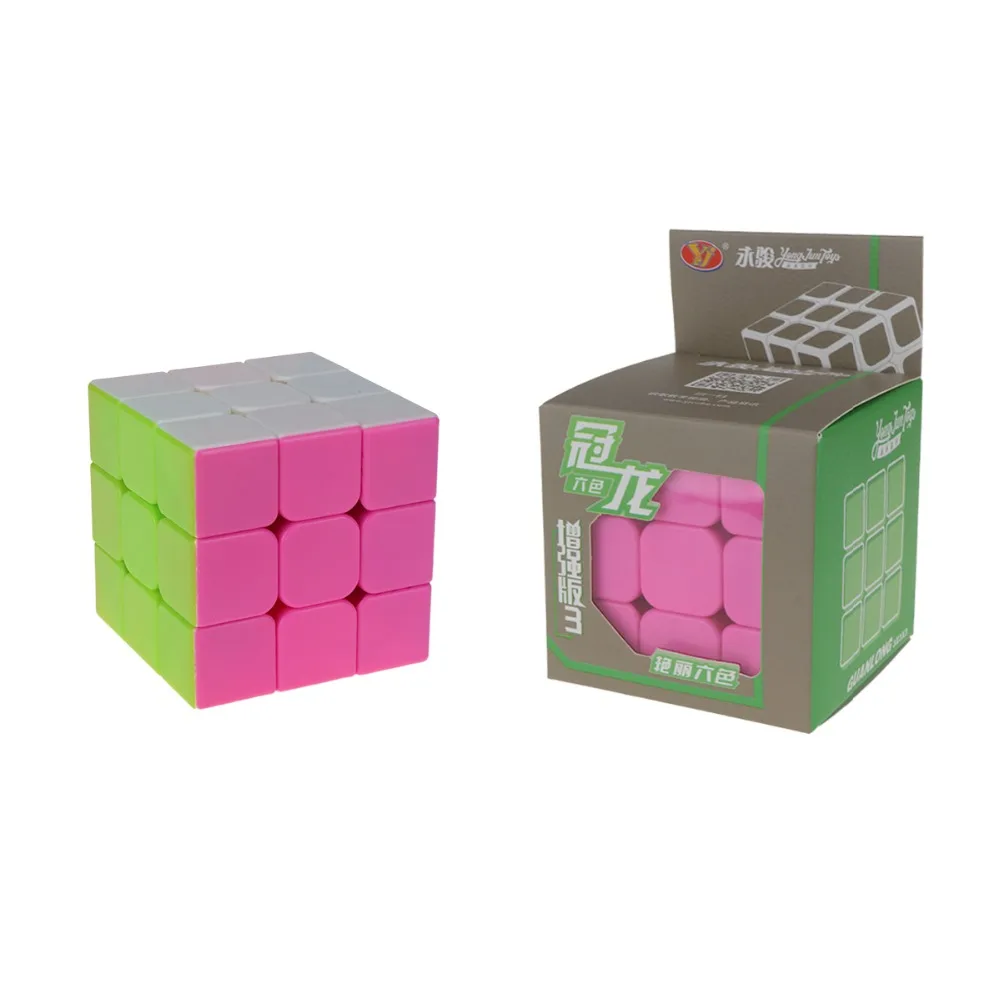 YJ YongJun GuanLong 57 мм 3x3x3 магический куб нео-Кубы улучшенная версия скоростная игра-головоломка кубики Развивающие игрушки для детей