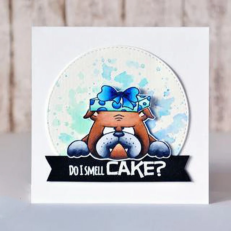 

HOWL ARE YOU Metal Cutting Dies and stamp For Scrapbooking Practice Hands-on DIY Album Decor Card Craft Dies