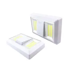 Светодиодный мини-настенный светильник с ночной беспроводной лампой на батарейках для гаража или под шкафом, Магнитный ультра яркий