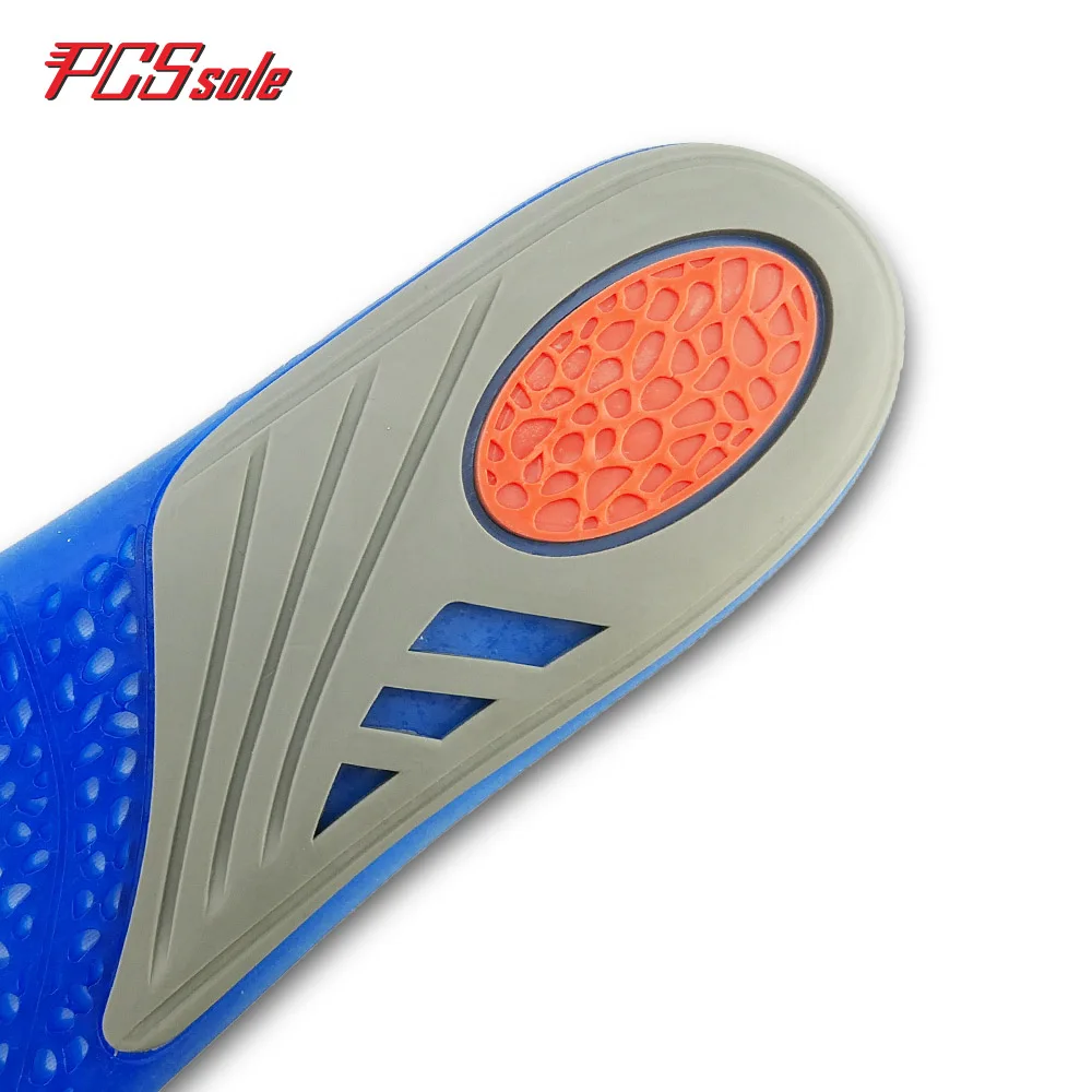 Originial PCSsole free size Gel TPE insoles silicon shoes pad  shock absorption stretch insert cushion elastic pad for man T1006