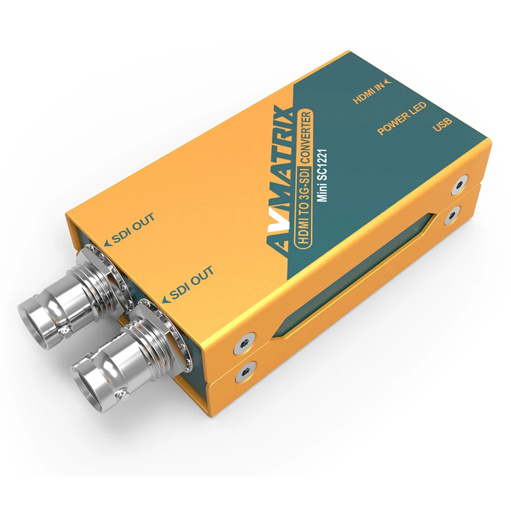 

AVMATRIX Extender Mini HDMI to SDI Converter Adapter 3G HD SDI for driving SDI Monitors with Power adapter