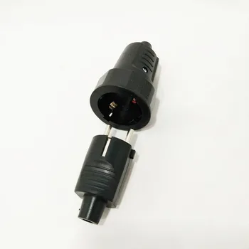 

European Euro Germany standard Extension Cord Connection Plug Male Female Butt plugs 16A 4.8mm AC Power Adaptor Assemble plug