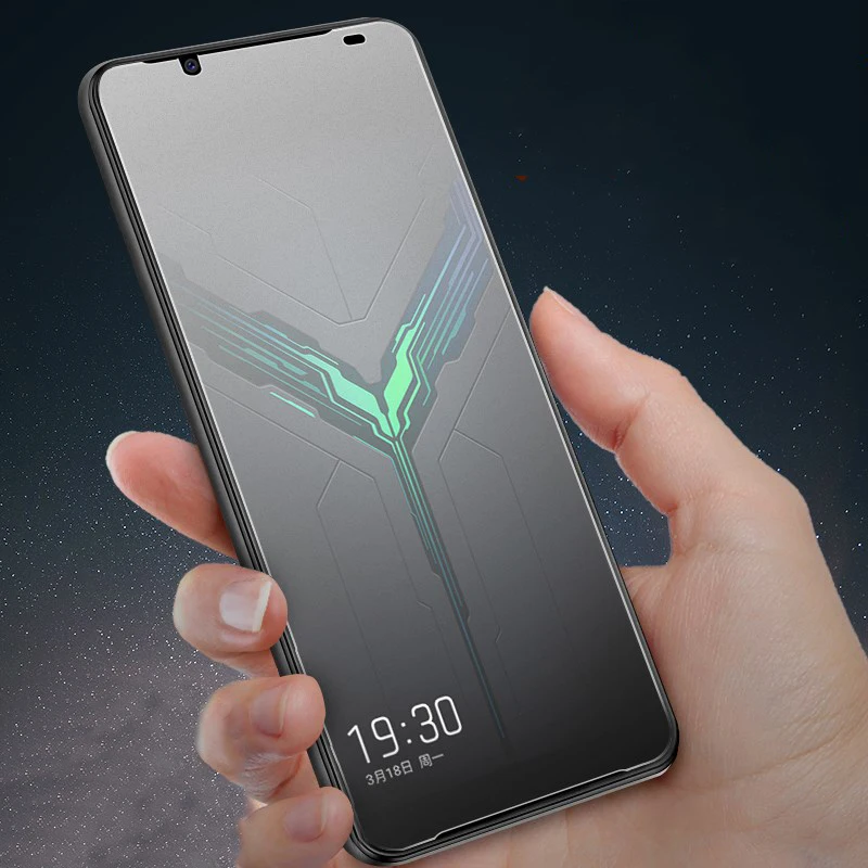 

Exunton For XiaoMi Black Shark Helo Full Cover Matte Frosted Tempered Glass Anti-fingerprints Screen Protector Protective Film
