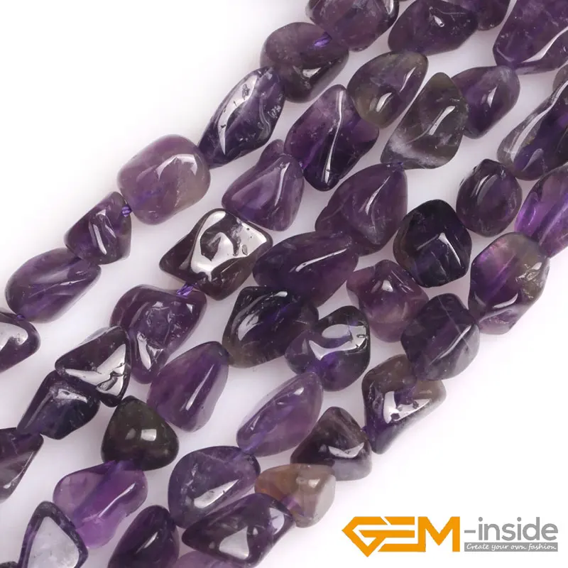 

9x7mm 10x11mm 8x10mm Natural Freeform Nugget Amethysts Blue Lapis Lazuli Beads For Jewelry Making Strand 15" Wholesale!