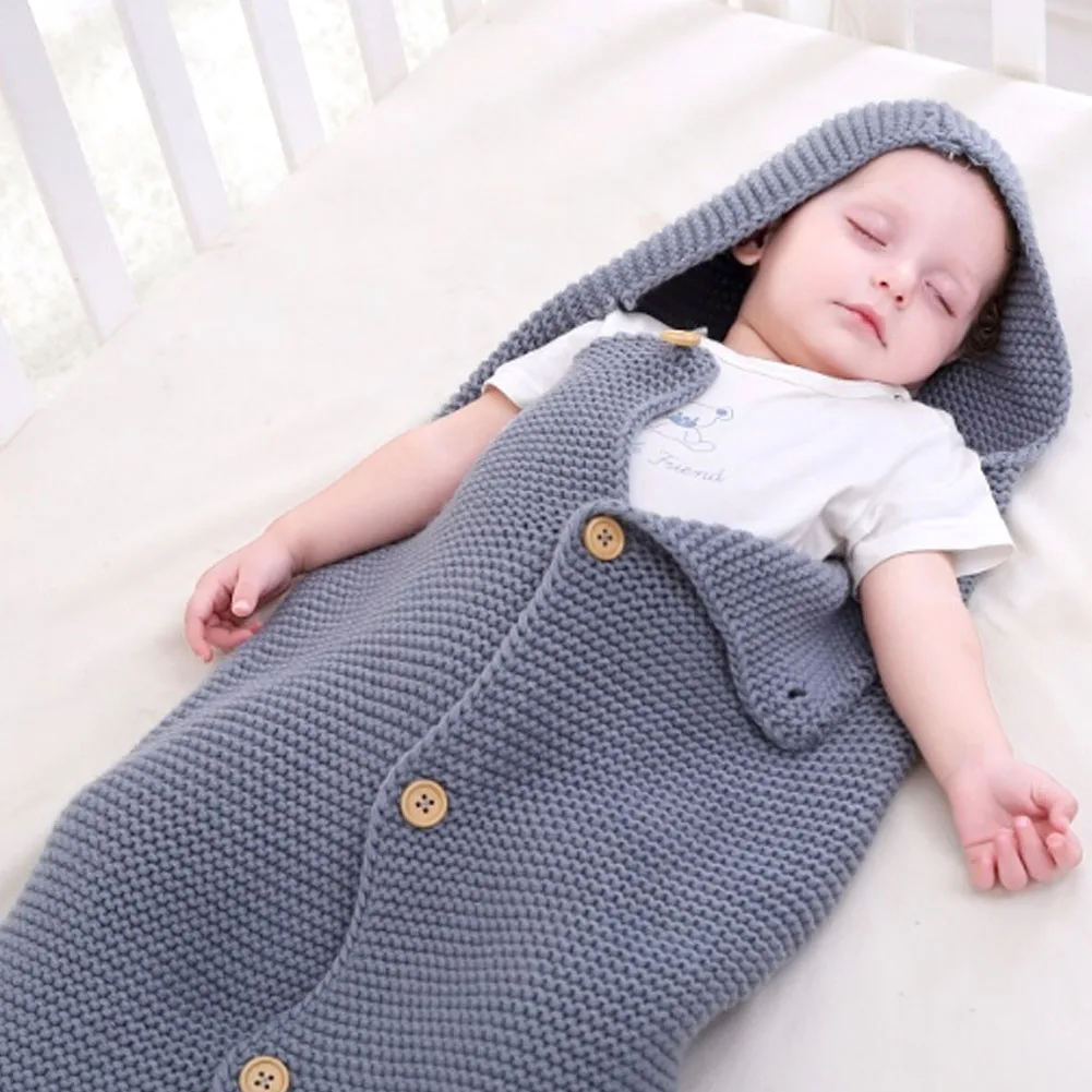 Спальные мешки, которые можно использовать круглый год тканые дышащие освежающие и гибкие для новорожденных симпатичное одеяло для малыша