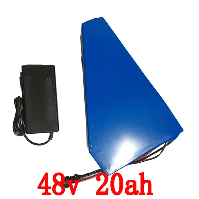 Cheap Great Triangle electric bike battery 48v 20ah Samsung cell lithium ion for 1000w 1500w 2000w motor e bike scooter kit + bag