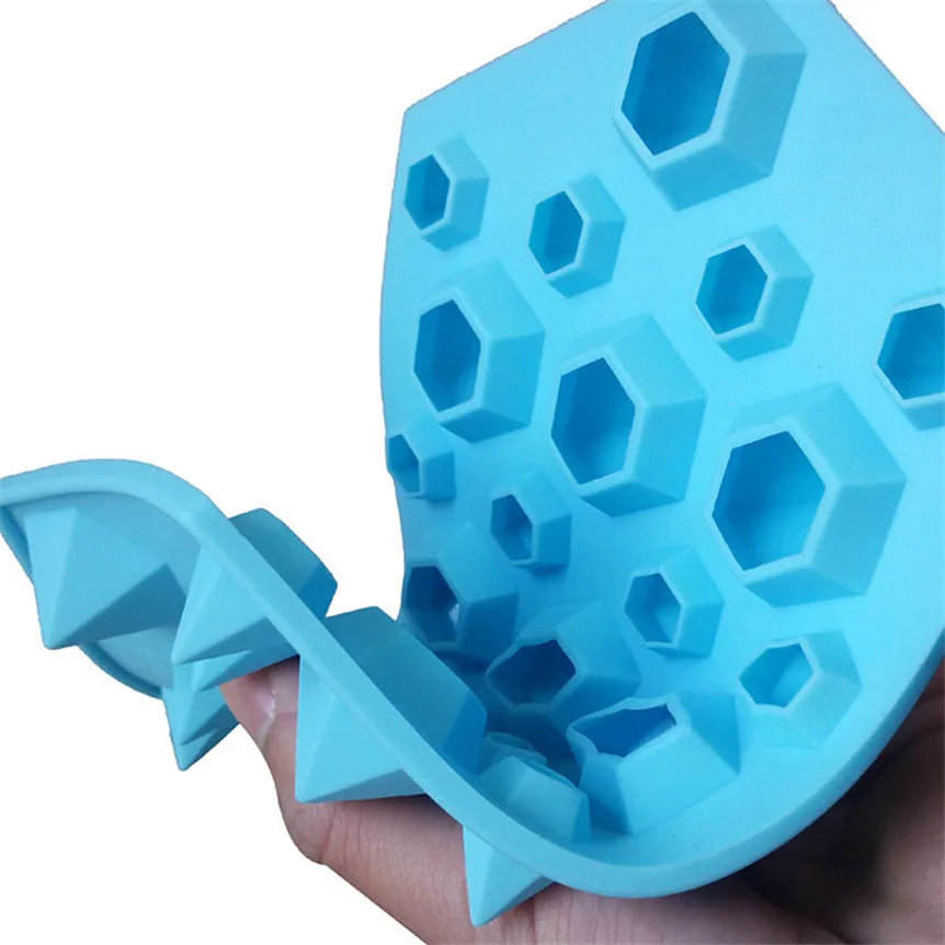 Алмазная форма ледяной кубик лоток 27 полостей Кристалл силиконовая форма для льда конфеты Sep929 необыкновенный