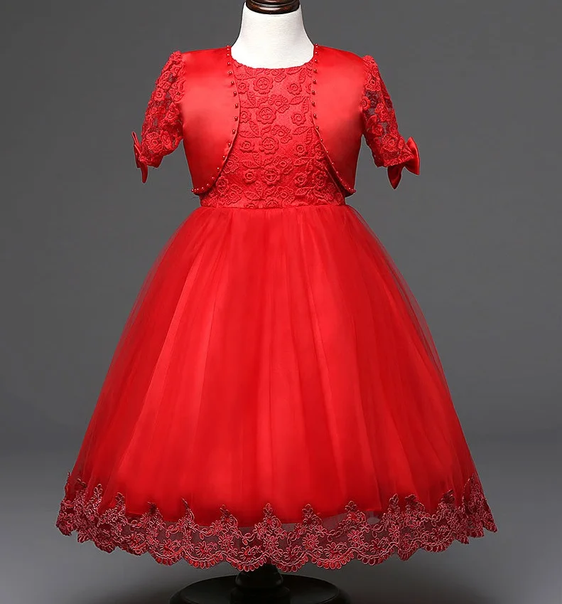 

NEW FASHION AMERICAN&EUROPEAN STYLE SMALL COAT LACE DRESSES SET GIRL PRINCESS DRESS C54