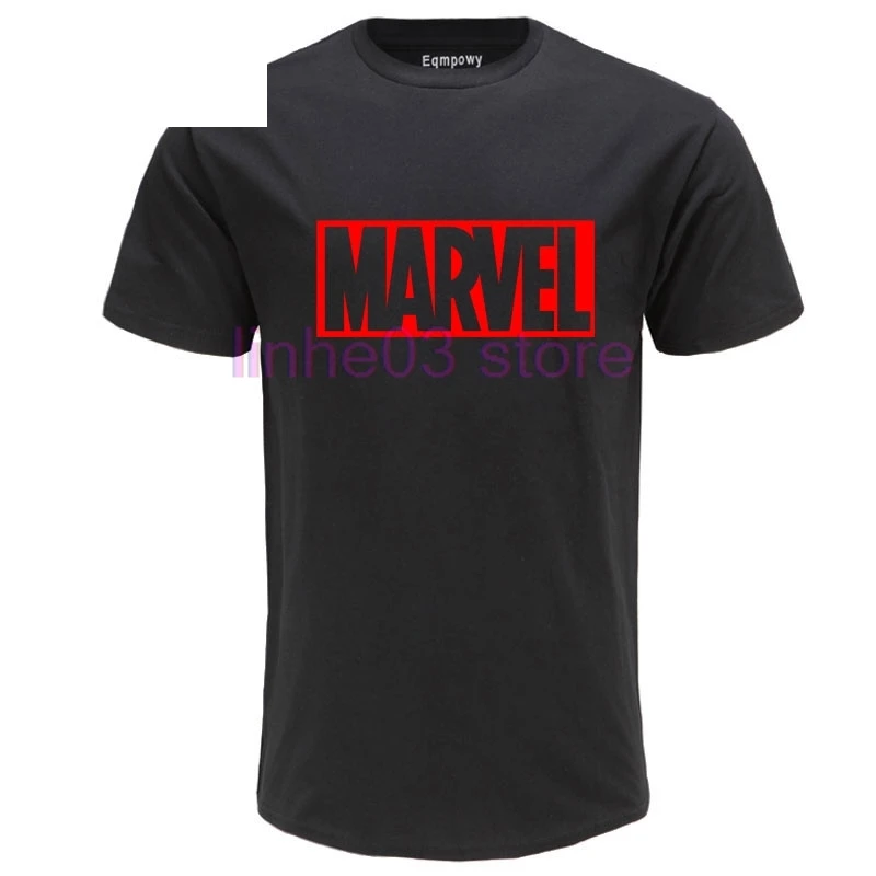2019 новый летний Высокое качество Marvel печатных для мужчин футболка хип хоп короткий рукав с круглым вырезом 100% хлопок футболка мужская
