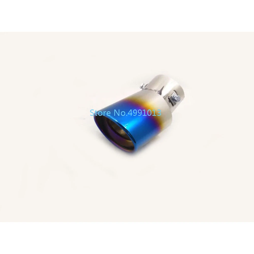 car cover muffler exterior rear back end pipe dedicate exhaust tip tail outlet ornament vent 1pcs For Peugeot 307