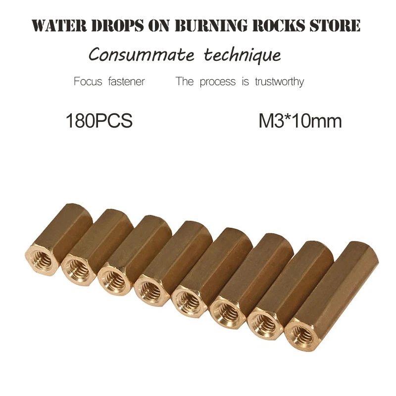 M3*10mm double-pass copper column flat head hollow hexagonal stud main plate isolation | Обустройство дома