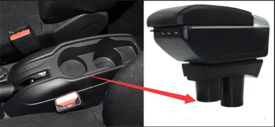 

for Citroen new Elysee car central armrest box hand box free punch special car