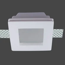 Безтримный Гипсовый светильник, встроенный Гипсовый светильник, Квадратный светодиодный светильник с 5 Вт Светодиодный светильник, светодиодный светильник для гостиной