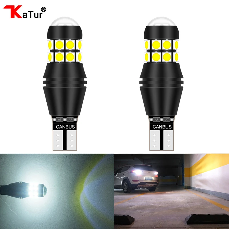 Katur 2Pcs T15 T16 W16W LED Reverse Light Bulbs 920 921 912 Canbus Error Free LED