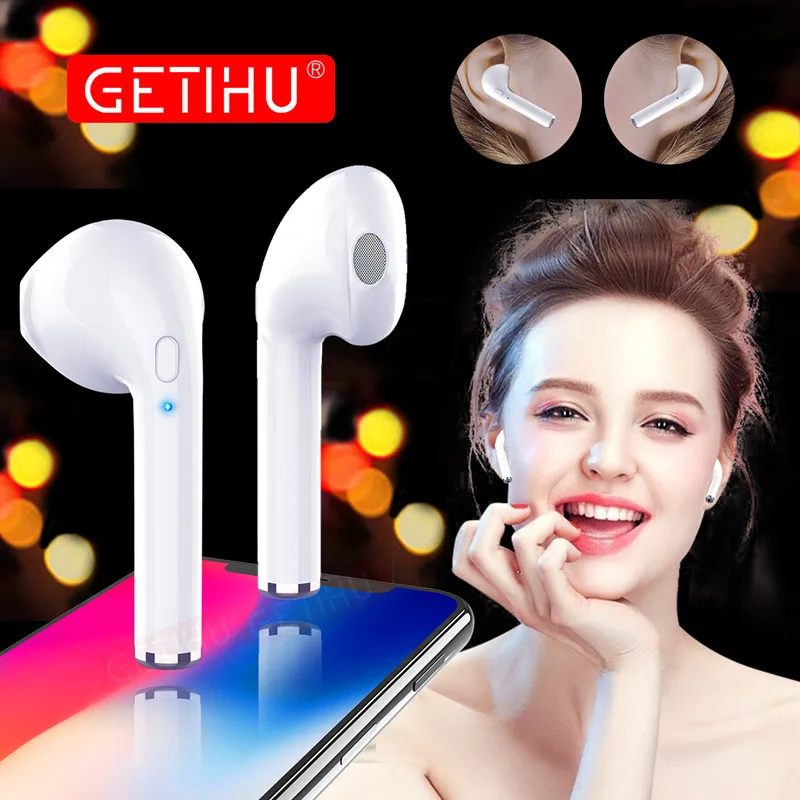 GETIHU Mini Bluetooth Sport Earphone Stereo headphones in Ear Buds wireless Earbuds handsfree Headset For iPhone Samsung Xiaomi