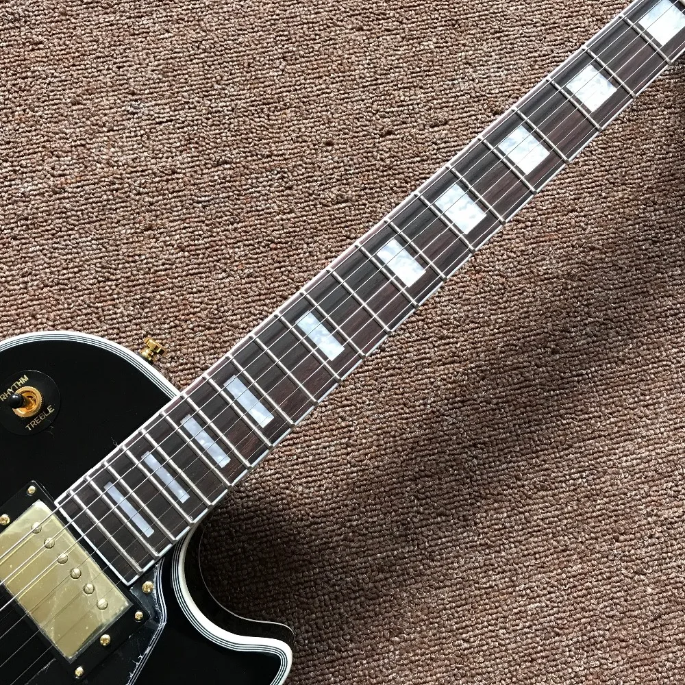 New arrival high quality Chinese black beautify Electric Guitar,Custom guitar with Gold color hardware, hot selling guitarra New arrival high quality Chinese black beautify Electric Guitar,Custom guitar with Gold color hardware, hot selling guitarra