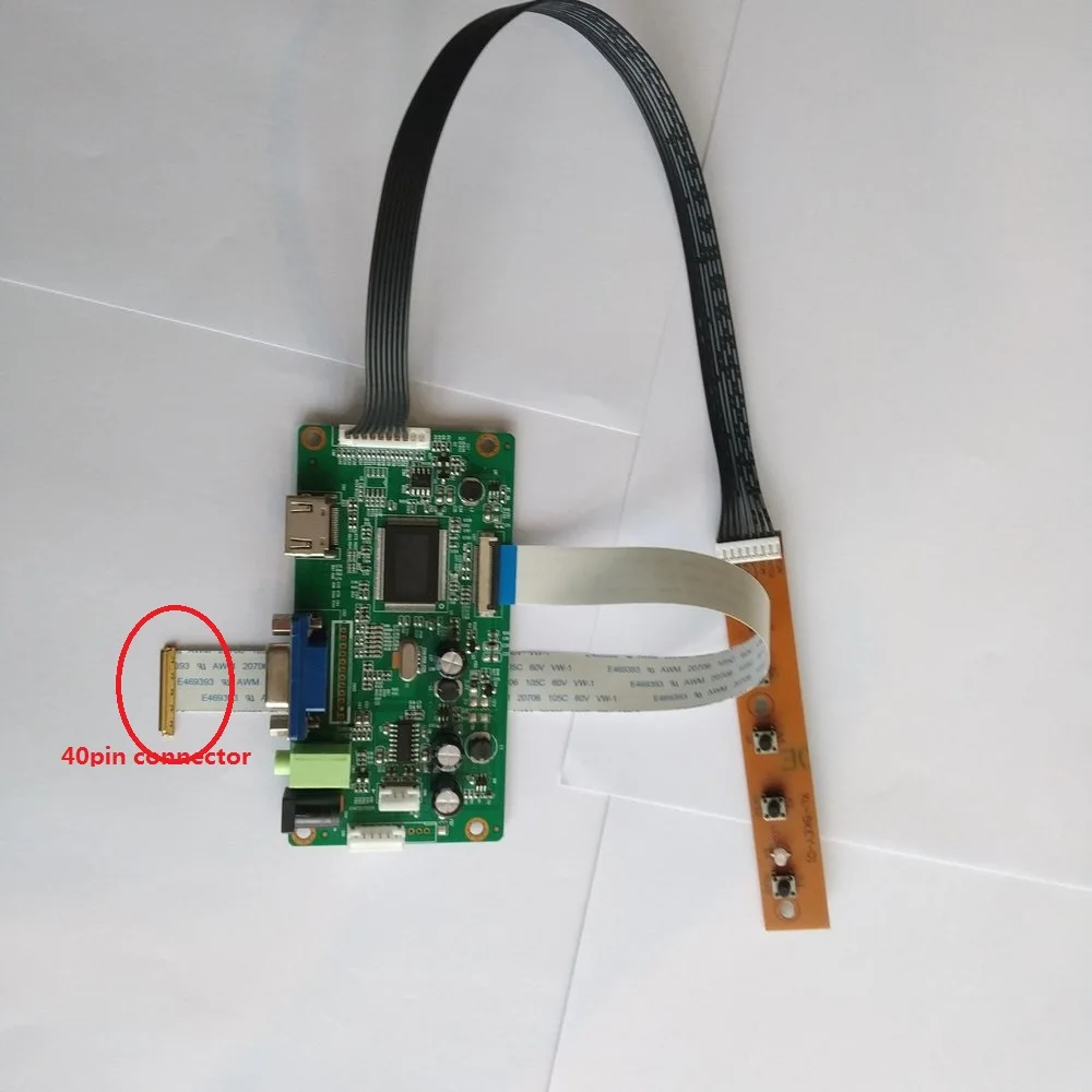 

for NT156WHM-T03 LCD DRIVER EDP LED monitor 1366X768 15.6" KIT VGA SCREEN display Controller board 40Pin HDMI DIY