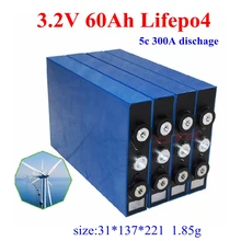 4 шт 3,2 V 60Ah lifepo4 литиевая батарея для 12V 24V 48V 72V Аккумуляторный блок DIY ИНВЕРТОР Резервная мощность хранение солнечной энергии EV