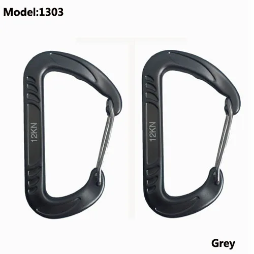 7075 Aluminum Hammock Carabiner Survial Key Chain Carabine Hook Clip Camping Equipment Paracord Buckles for Outdoor Camping 