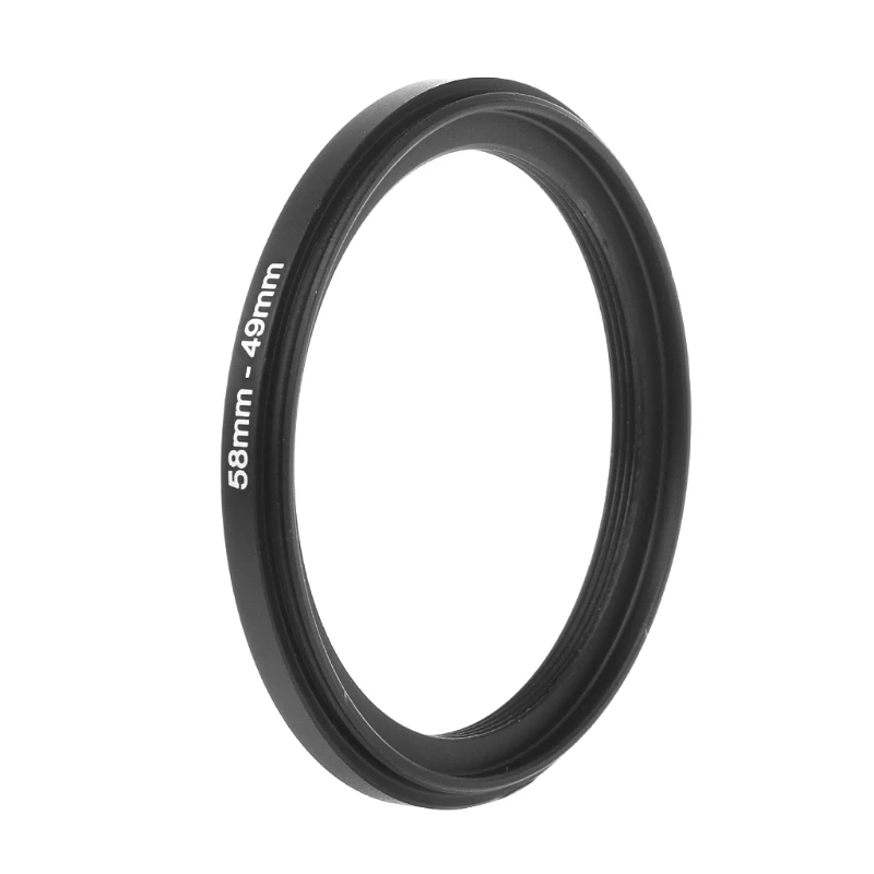 

58mm To 49mm Metal Step Down Rings Lens Adapter Filter Camera Tool Accessory New