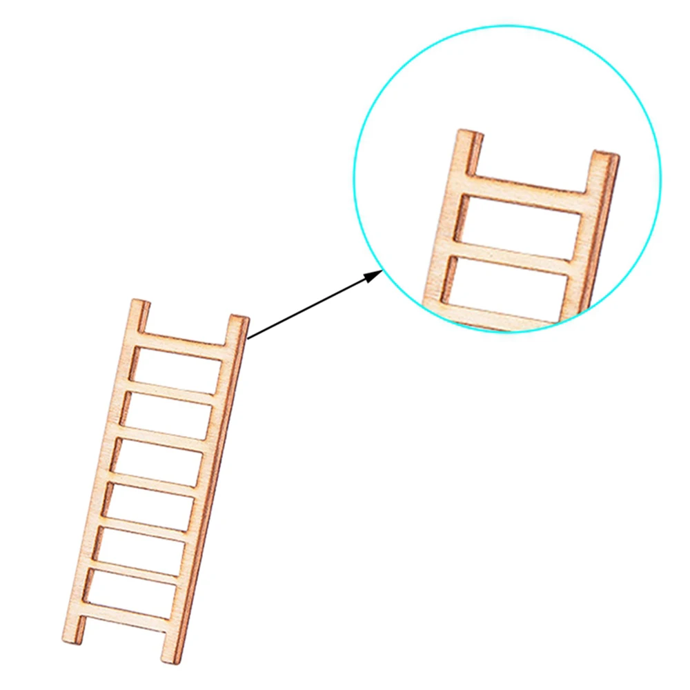 3 шт. мини деревянная лестница мебельные инструменты Сказочный Сад миниатюры Декор Фигурка DIY микро гном подарок террариум