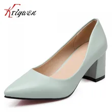 Große größe 34-43 Heiße Verkäufe 2017 Frauen med Heels Pu-leder damen Pumps Beleg Auf Sexy damen Schuhe Partei kleid Schuhe Großhandel