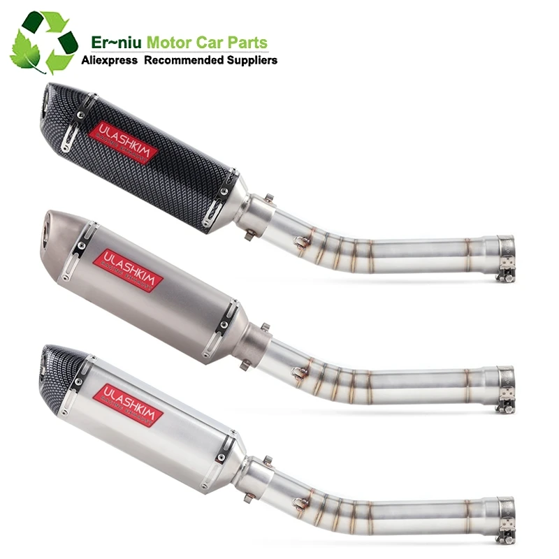 

Motorcycle Exhaust Muffler Escape Modified Link Middle Pipe Full System Slip On For yamaha YZF R6 YZF-R6 1998-2005