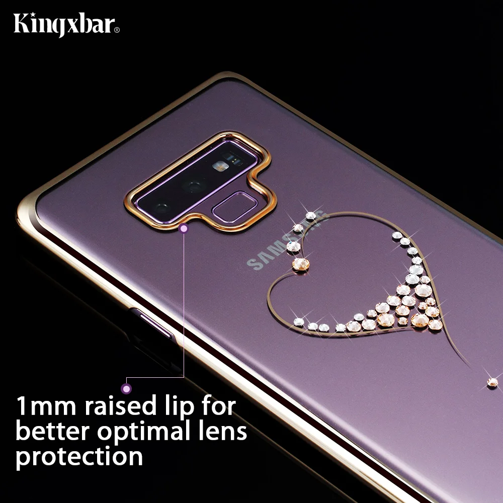 KINGXBAR Luxury Glitter Case for Samsung Galaxy Note 9 Thin Transparent Funda for Samsung Galaxy Note 9 Cover Diamond Cryatals   (6)