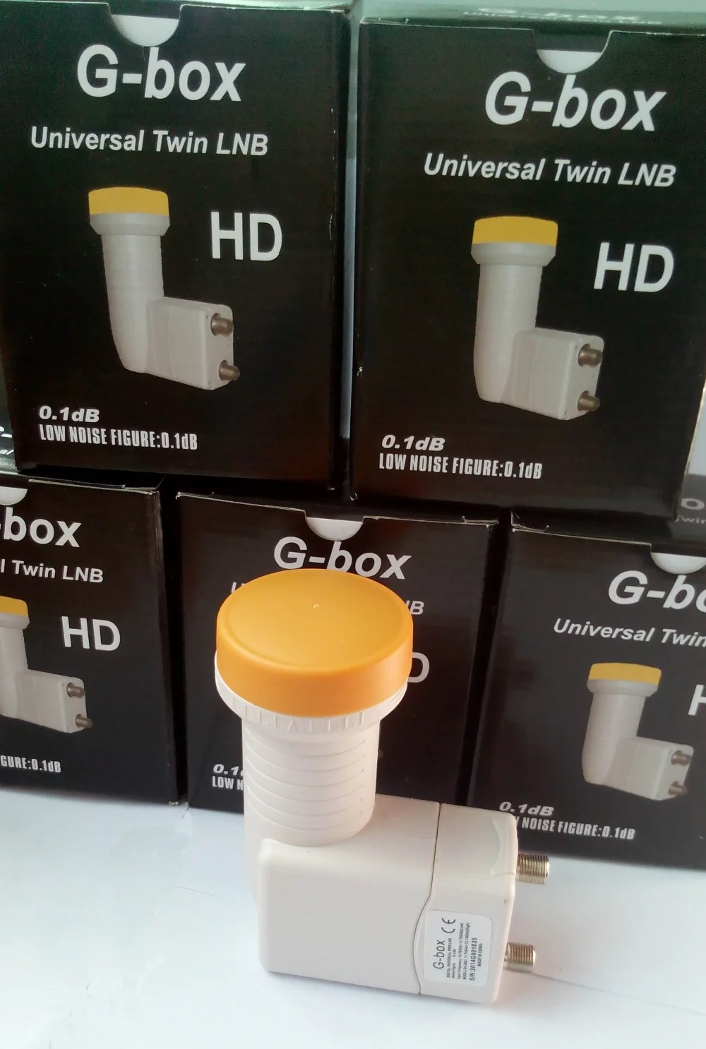 

G-box 3602 free shipping Best Signal digital HD Universal KU Band Twin LNB waterproof High Gain Low noise satellite Dish LNB