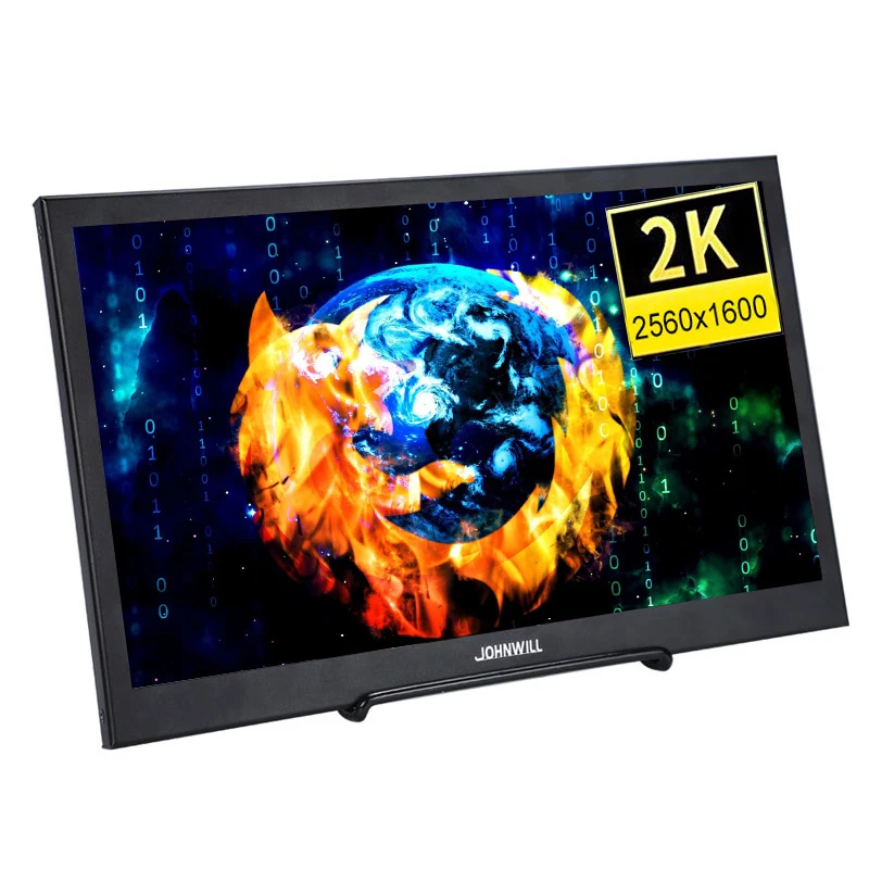 

10.1 inch 2K IPS HDMI Display Monitor for Laptop 2560*1600 Micro USB For PS4 XBOX CCTV Raspberry Pi 5V 12V Power Supply