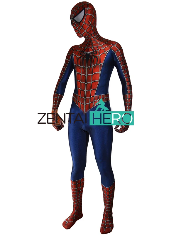 DHL костюм Raimi Человек-паук 3D фильм Хэллоуин Косплей Костюм Супергероя человека-паука боди