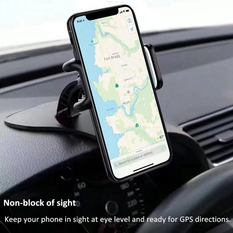 Car Phone Holder 360-Degree Rotation Cell Phone Holder Suitable For 4 To 6.5 Inch Smartphones,360°Car Hud Dashboard Mount Hold