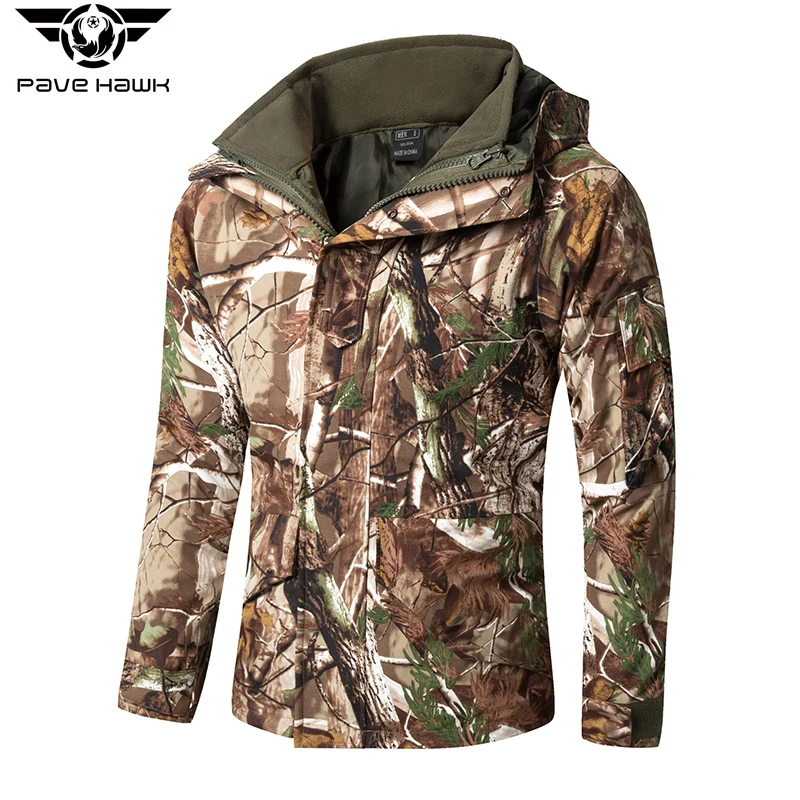 

Men Military Jackets Hat Detachable Multi-purpose Pockets Waterproof Warm Fleece Anti-scratch Outerwear Tactical Trench Coat