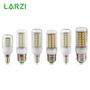 LARZI E27 LED Lamp E14 LED Lamp SMD5730 220V Corn Bulb 24 36 48 56 69 72LEDs Kroonluchter kaars LED Licht Voor Thuis Decoratie LARZI E27 LED Lamp E14 LED Lamp SMD5730 220V Corn Bulb 24 36 48 56 69 72LEDs Kroonluchter kaars LED Licht Voor Thuis Decoratie