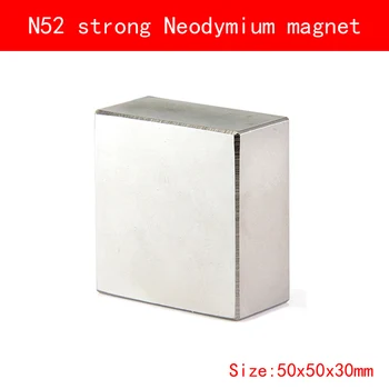 

1PCS block 50x50x30mm N52 Super Powerful Strong Rare Earth Block NdFeB Magnet Neodymium N52 Magnets