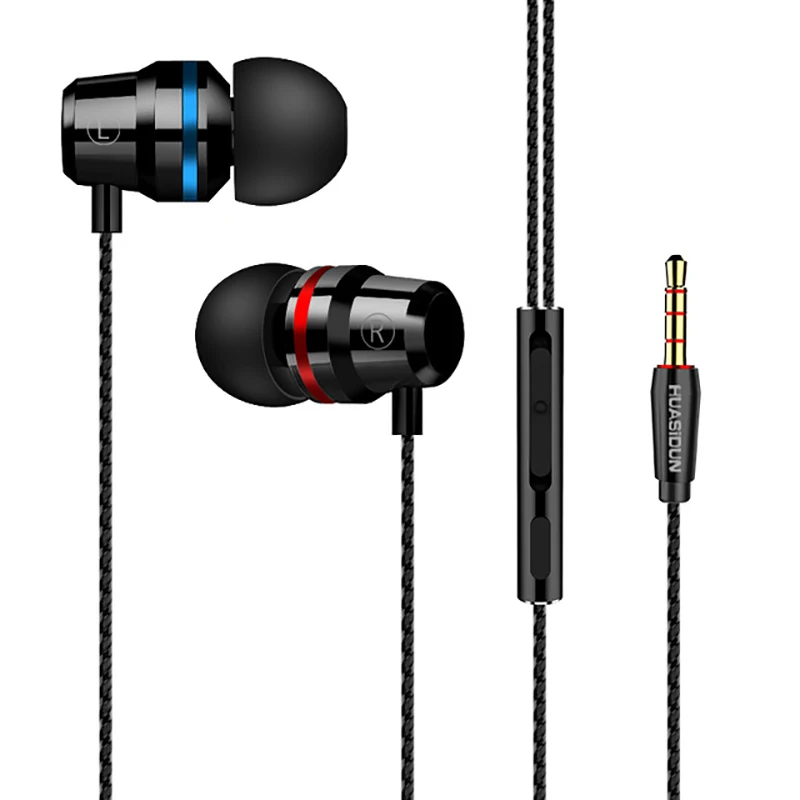 

Fashion Wired Earbuds Earphones 3.5mm In Ear Earphone Earpiece With Mic Stereo Headset 5 Color For Huawei Xiaomi Phone Computer