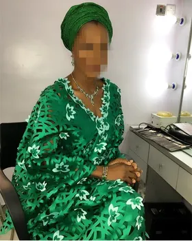 

High quality African Lace Fabric Material Newest&Popular Laser cut lace with beads and stones For Nigerian Wedding Dress