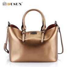 Dusun bolsos bolsos mensajero de las mujeres del cuero genuino bolsos retro bolsos famosa marca de moda casual de las señoras bolsa de hombro