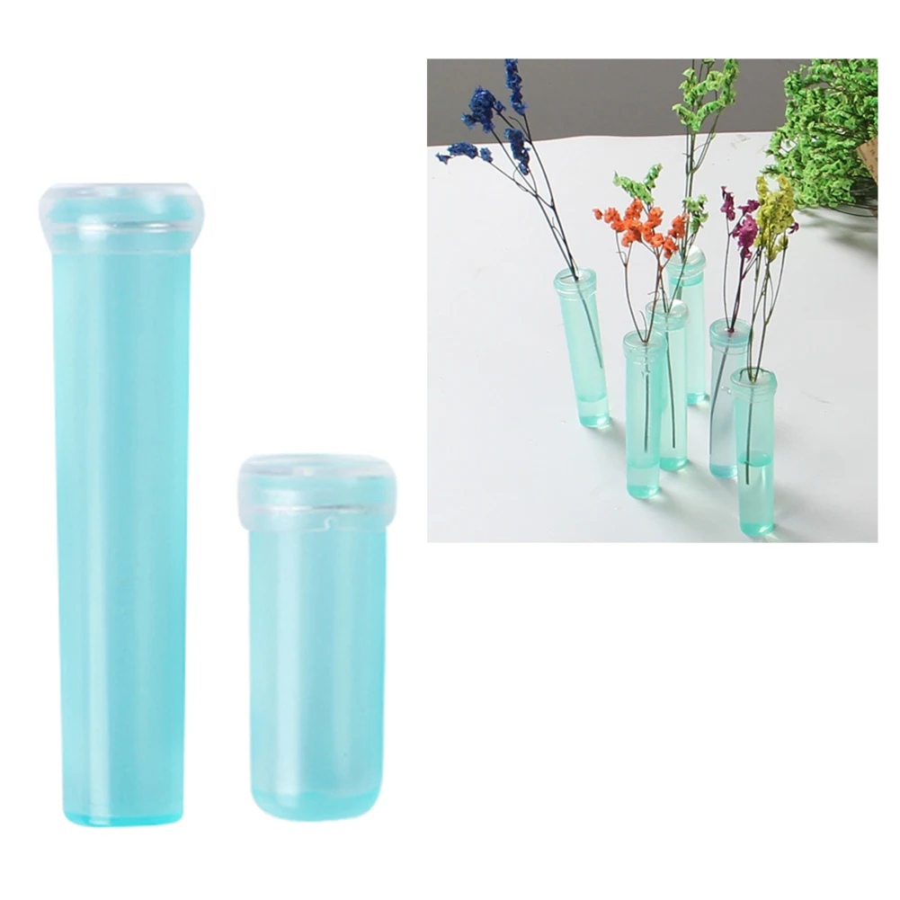 

50Pcs Flower Nutrition Tube Plastic Floral Water Tube With Cap Keep Fresh Rhizome Tube Hydroponic Container For Flower 4cm 7cm