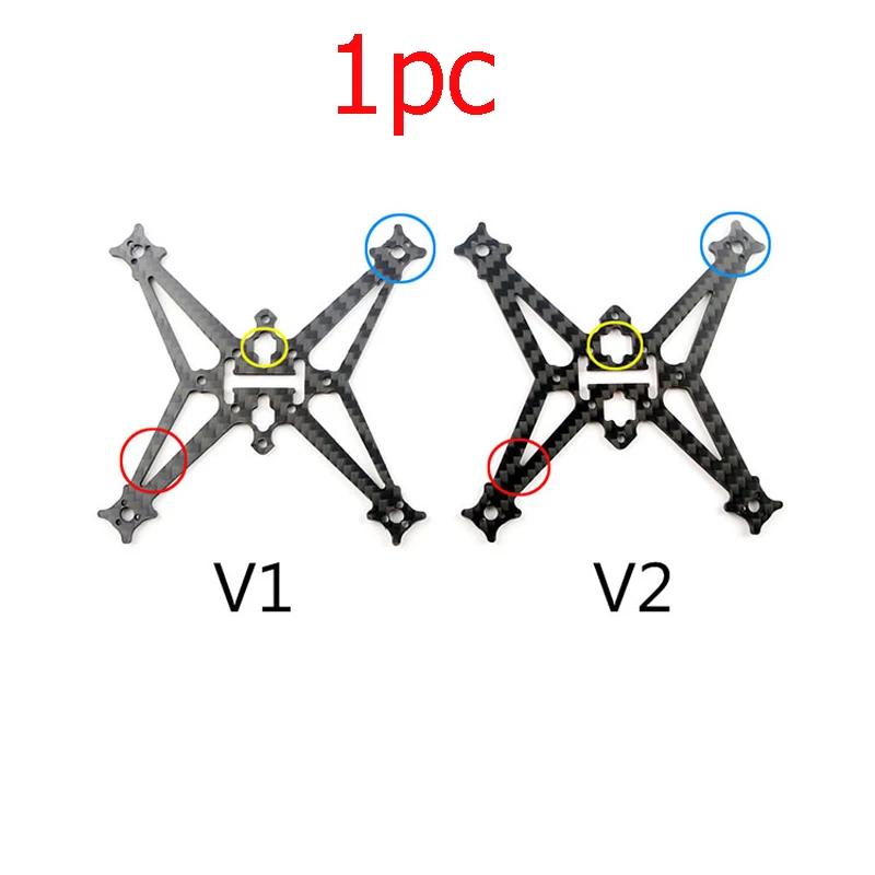 

Sailfly-X V2 Frame Carbon Plate 105mm Wheelbase Carbon Board V1 Improved Type Improve Motor Screw Hole Arm fr RC FPV Racing Quad