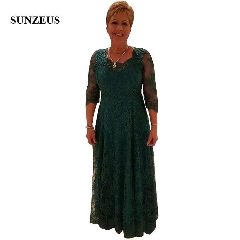 Dark Green Lace Bruid Moeder Jurken Met Drie Kwart Mouwen Applicaties Lange Tulle Vrouwen Wedding Partij Jassen Lady Gast Jurk Dark Green Lace Bruid Moeder Jurken Met Drie Kwart Mouwen Applicaties Lange Tulle Vrouwen Wedding Partij Jassen Lady Gast Jurk