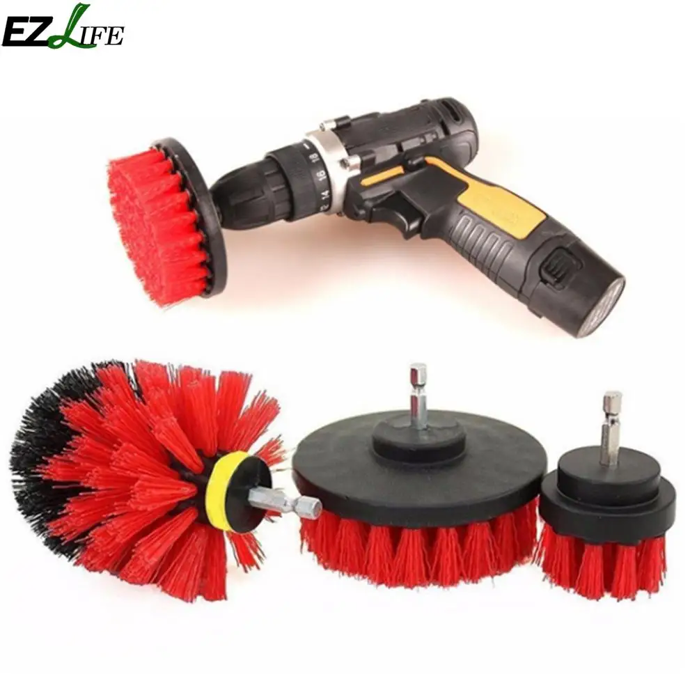 Buy 3 pcs Power Scrubber Brush Drill Brush Clean for