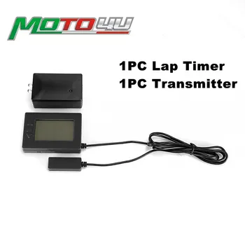

Motorcycle V3 Lap Timer ABS Receiver Infrared Ultrared+Transmitter 10" Interval Recorder Karting Racing Track