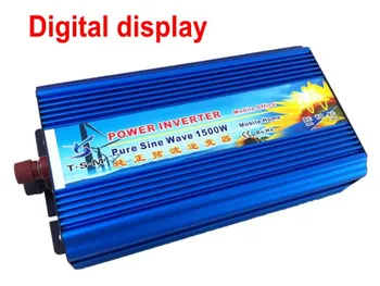 

digital display DC-AC inverter 1500w pure sine wave inversor high frequency